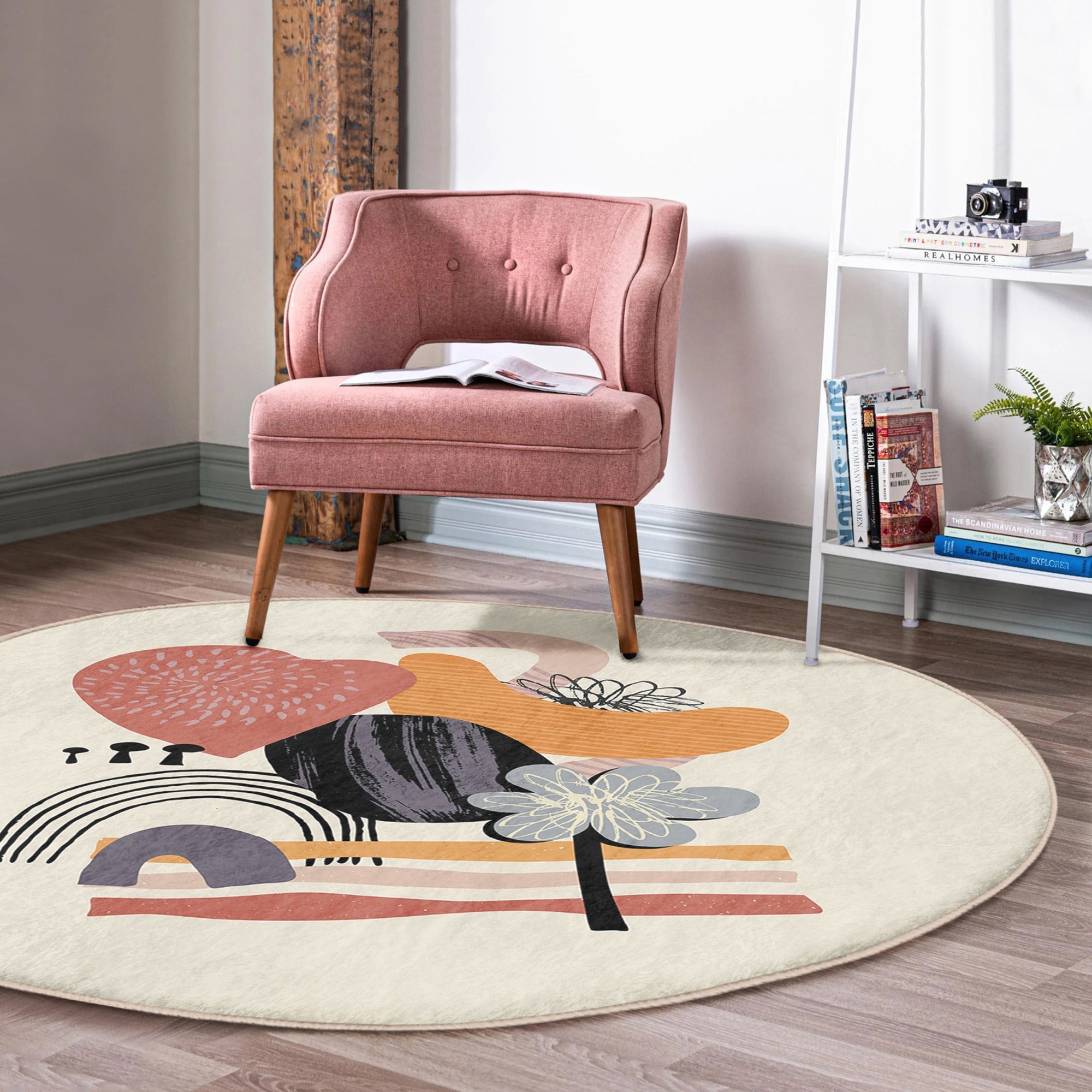 Bohemian Home Round Rug for Eclectic Decor | Homeezone