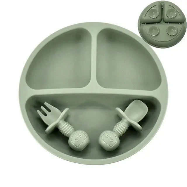 Baby Silicone Plate Set