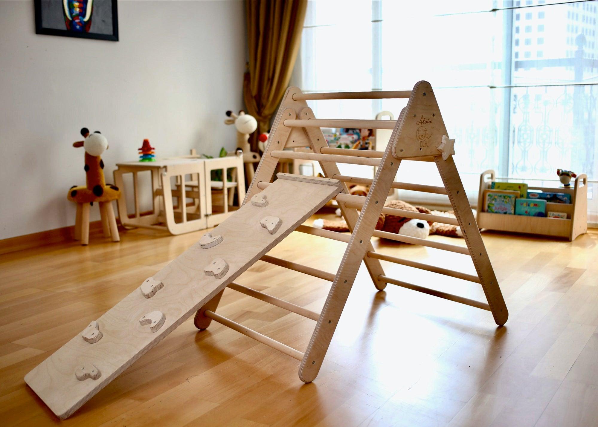 3 Pieces Montessori Climbing Set - Climbing Triangle and Climbing