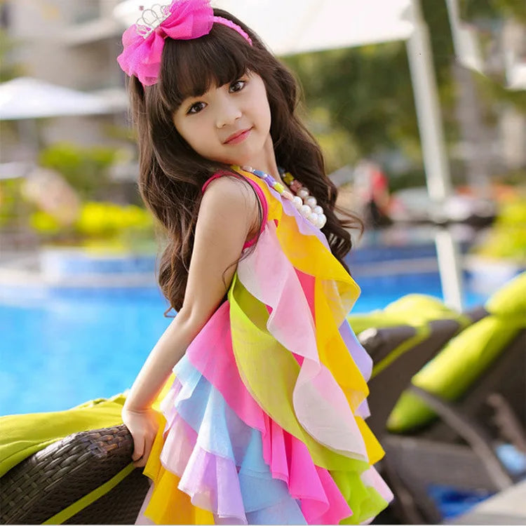 Baby Girls Dress Summer Style Sleeveless Fancy Dress For Girls Party